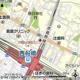 加賀屋 西船橋店周辺の地図