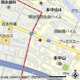 千葉県船橋市本中山5丁目10-19周辺の地図