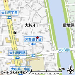 東京都江戸川区大杉4丁目21周辺の地図