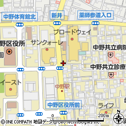 株式会社エイブル　中野店周辺の地図