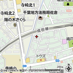 ドミール佐倉Ｅ周辺の地図