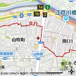 東京都新宿区山吹町347周辺の地図