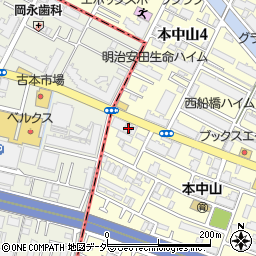 千葉県船橋市本中山5丁目10-17周辺の地図