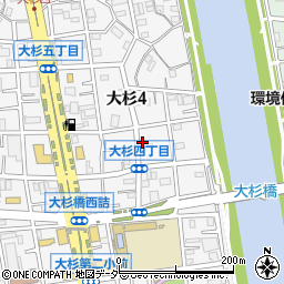 東京都江戸川区大杉4丁目21-3周辺の地図
