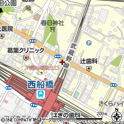 串カツ田中西船橋店周辺の地図