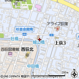 上荻窪第二児童遊園周辺の地図