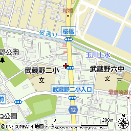 マンマチャオ武蔵境桜橋店周辺の地図