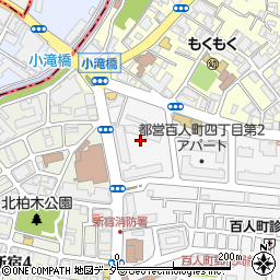 東京都新宿区百人町4丁目8周辺の地図