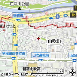 東京都新宿区山吹町353周辺の地図