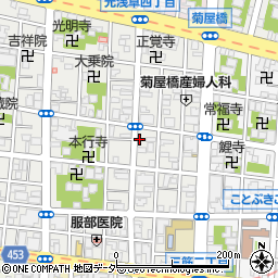 菊屋橋公園周辺の地図