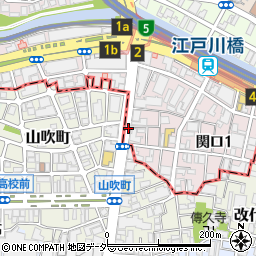 江戸川橋通パーキングチケット１周辺の地図