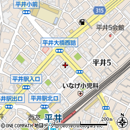 ステーキの志摩 平井本店周辺の地図
