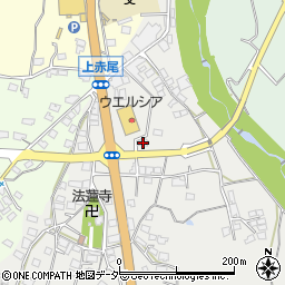 山梨県甲州市塩山赤尾202周辺の地図