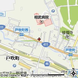 東京都八王子市戸吹町周辺の地図