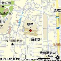 小金井市立緑中学校周辺の地図