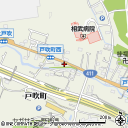 東京都八王子市戸吹町347周辺の地図