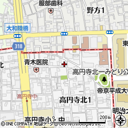 カサート高円寺周辺の地図