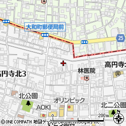 ラ・ベルテ高円寺周辺の地図