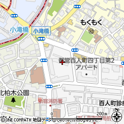 東京都新宿区百人町4丁目8-8周辺の地図