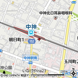 中神駅南口第一自転車等駐車場周辺の地図
