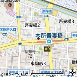 本所吾妻橋駅前郵便局 ＡＴＭ周辺の地図