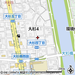 東京都江戸川区大杉4丁目21-4周辺の地図