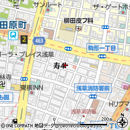 東京都台東区寿4丁目周辺の地図