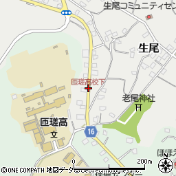 匝瑳高校下周辺の地図