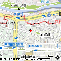 東京都新宿区山吹町351周辺の地図