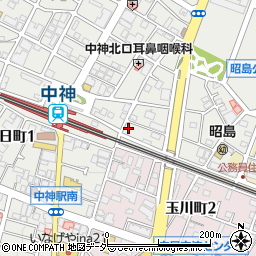 東京都昭島市中神町1228-58周辺の地図