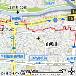 東京都新宿区山吹町354-1周辺の地図