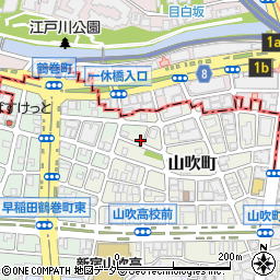 東京都新宿区山吹町354-1周辺の地図