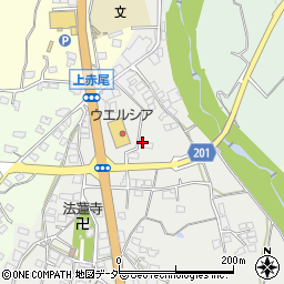 山梨県甲州市塩山赤尾235周辺の地図