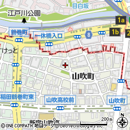 東京都新宿区山吹町355周辺の地図