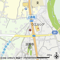 山梨県甲州市塩山赤尾275周辺の地図