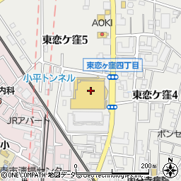 ベガス・ベガス　国分寺・恋ヶ窪店周辺の地図