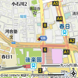 ファミリーマート文京小石川二丁目店周辺の地図