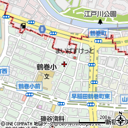 東京都新宿区早稲田鶴巻町263周辺の地図