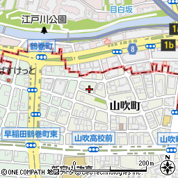 東京都新宿区山吹町354-2周辺の地図