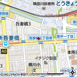 Dパーキング 吾妻橋3丁目第1 駐車場【バイク専用】周辺の地図