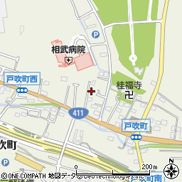 東京都八王子市戸吹町332周辺の地図