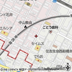 千葉県船橋市二子町606周辺の地図