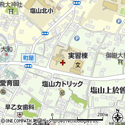 山梨県出先機関　産業技術短期大学校塩山キャンパス教務学生課周辺の地図