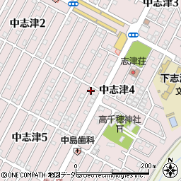 中志津四号公園周辺の地図