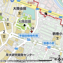リンクス早稲田ビル周辺の地図