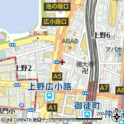 上野邸 上野中央通り店周辺の地図