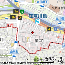 東京都文京区関口1丁目10-25周辺の地図