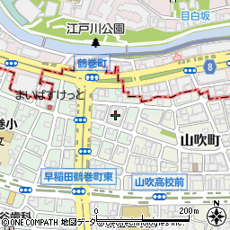 早稲田鶴巻町パーク・ホームズ周辺の地図