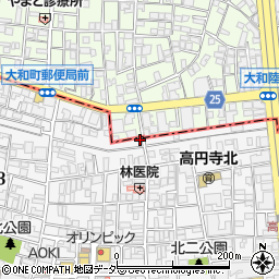 リンキング高円寺店周辺の地図