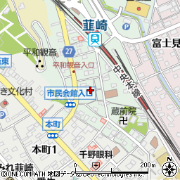 山梨県韮崎市中央町8周辺の地図